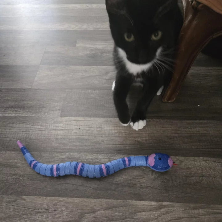 Motion Activated Slithering Snake Cat Mechanical Toy