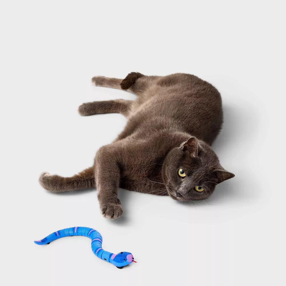 Motion Activated Slithering Snake Cat Mechanical Toy