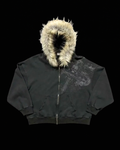 'ARCTIC EYES' FUR HOODIE